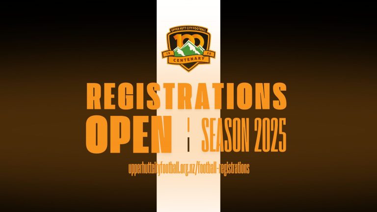 Upper Hutt City Football Registrations 2025